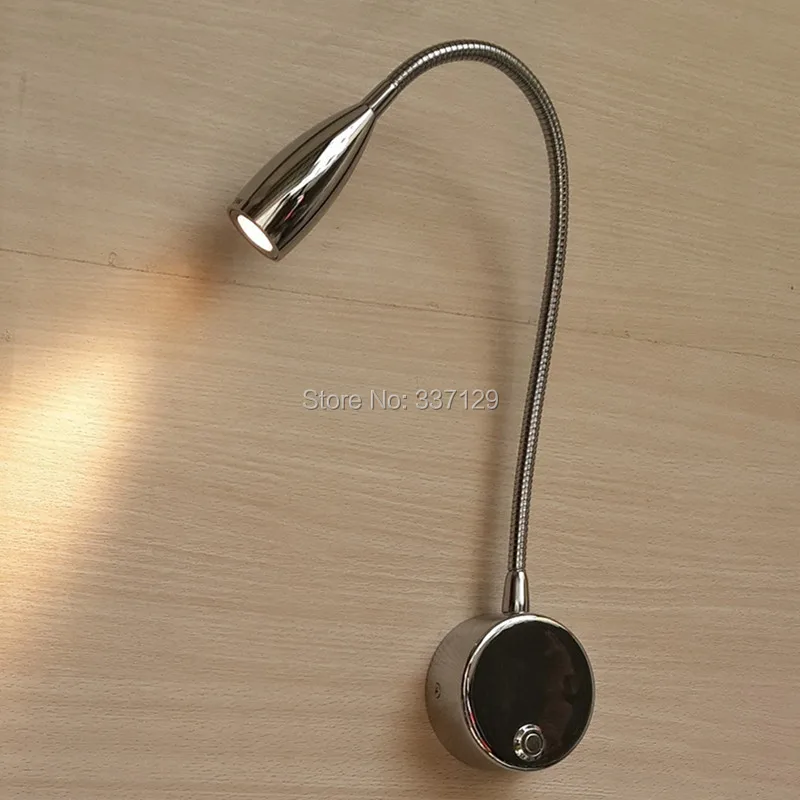 

Topoch Dim Reading Lamp Touch On/Off/Dimmer Switch Adjustable Head 3W CREE LED 200LM Ra>85 Invisible Mounting Bracket Screws