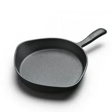 Сковорода железная мастерская чугунная сковородка маленькая сковорода с плоским дном антипригарная сковорода утолщенная железная кастрюля ручной работы поросенок 030