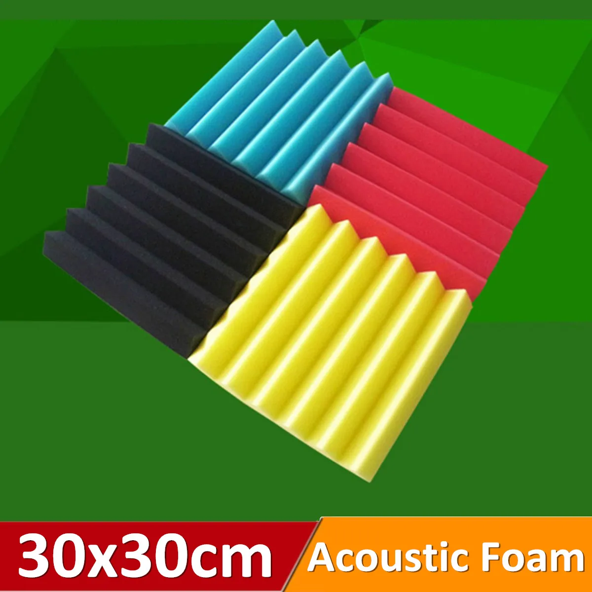 

Wall Silencer Studio Room Acoustic Soundproof Sponge Foam Panel Tile Sound Absorbing Cotton Proofing Treatment Flame Retardant