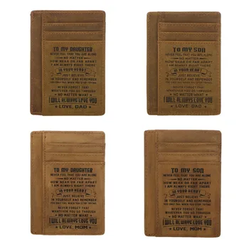 

RFID Card Holder Case Father Mother to Son Daughter Gift Anniversary Christmas Birthday Gifts Slim Wallet 11x7.8x0.2cm Fashion