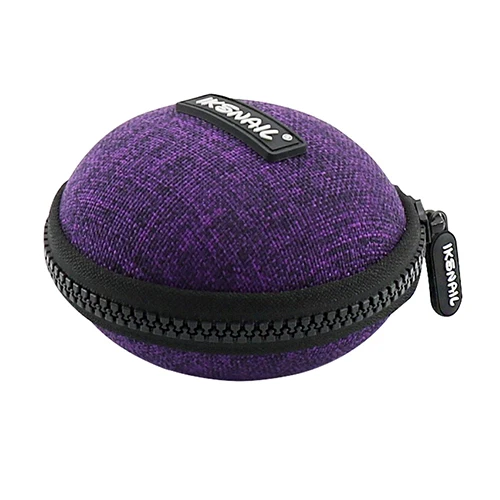 IKSNAIL чехол для наушников с жесткой сумкой для наушников Airpods/Earpods/sd-карта/usb-кабель/Беспроводное зарядное устройство Bluetooth аксессуары для наушников - Цвет: Purple