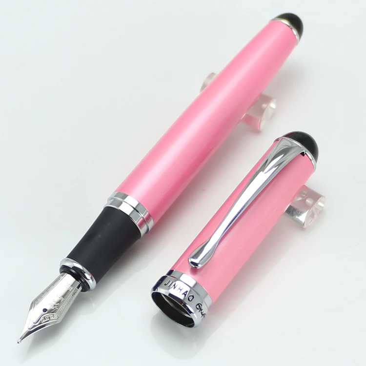 JINHAO 750 перо с широким основанием 0,7 мм авторучка черная шахматная доска puple белый розовый серый 15 цветов канцелярские принадлежности для школы и офиса ручка для письма - Цвет: 11