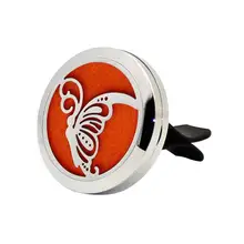 Автомобильный Стайлинг Авто нержавеющий автомобильный освежитель воздуха Авто вентиляционный освежитель эфирное масло диффузор подарочный медальон Декор August7