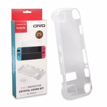 Кристально чистый защитный чехол полное покрытие+ пленка для экрана игровая консоль против царапин оболочка для nintendo Switch NS консоль