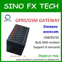 GPRS группа модемов MC56 модуль контроллера 8 портов GSM GPRS шлюз Quad band