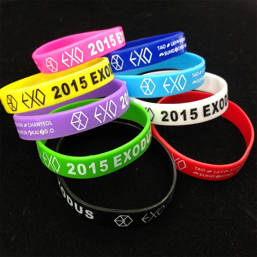 New basketball sports wristband 100 silicone multicolor gym fitness