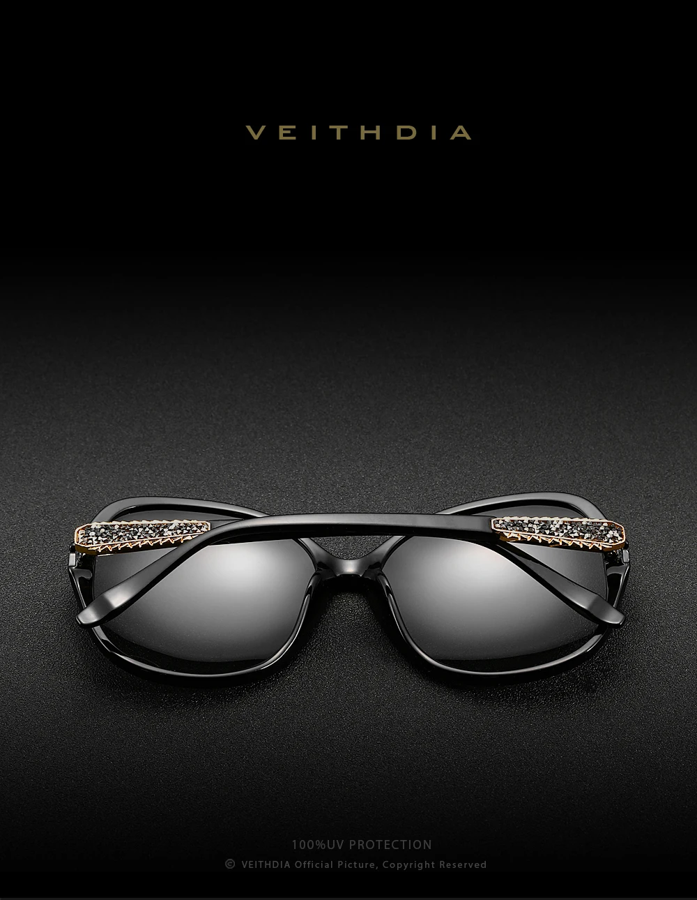 VEITHDIA, винтажные женские солнцезащитные очки, поляризационные, Ретро стиль, солнцезащитные очки, брендовые, дизайнерские, для женщин, oculos de sol masculino VT3025