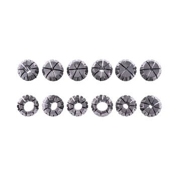 

12Pcs ER16 1/32" 3/8" Spring Collet Set for CNC Milling Lathe Tool Workholding