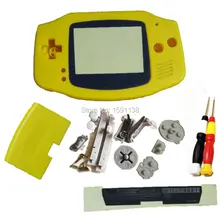 Марка Желтый Цвет чехол подходит для NintendoGBA портативной консоли Замена Корпус оболочки с Пластик Экран объектива
