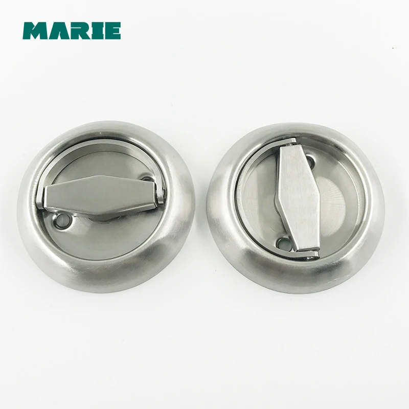 Round Hidden Stealth Spring Invisible Furniture Drawer Small Handle Press Bounce Up Tatami Handle Furniture Hardware