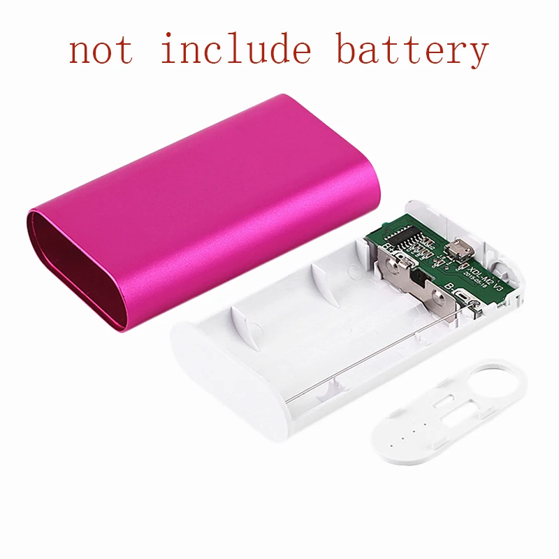 

Portable Fast USB Charging External Power Bank Case 2*18650 Battery Powerbank Supply Charger adapter For Smart Phones