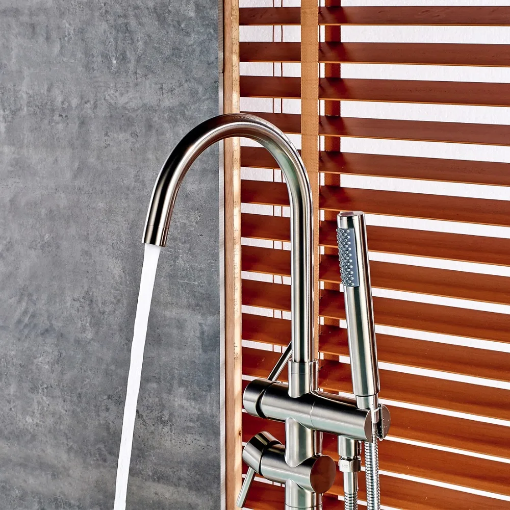 Смеситель для душа с матовым никелевым покрытием|freestanding bathtub faucet|shower faucetsbathtub faucets