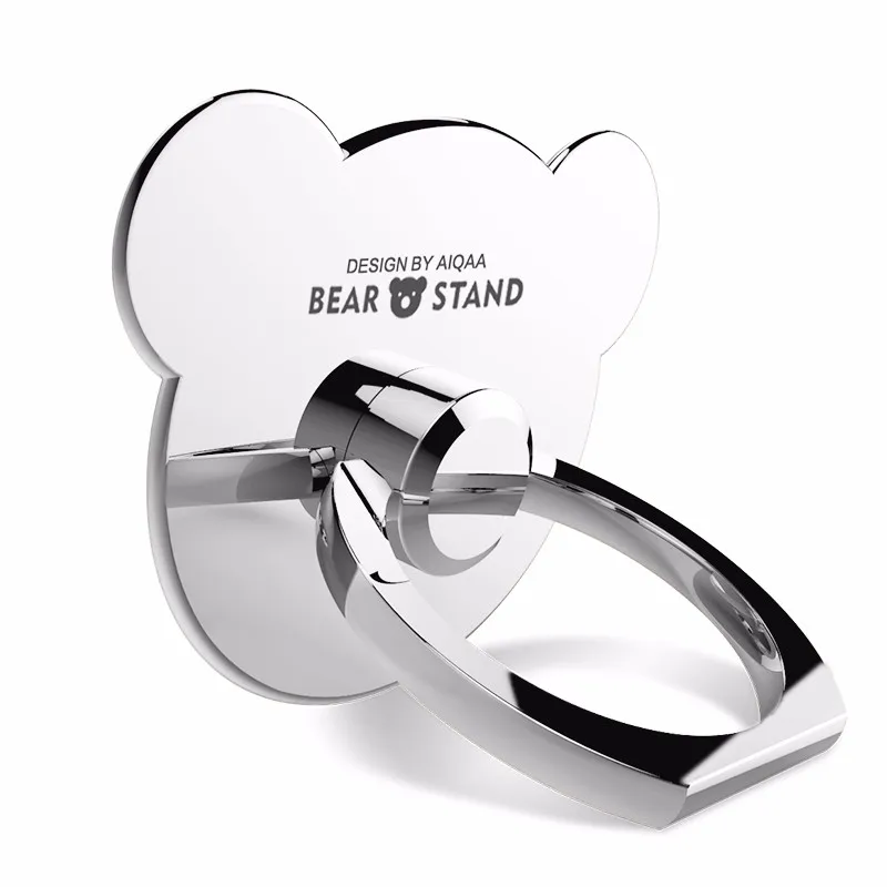 Cafele Finger Ring Phone Holder for iphone7 Samsung S8 Huawei Xiaomi Metal Mini Cute Bear Holder Stand for Smart Phones Cafele Finger Ring Phone Holder for iphone7 Samsung S8 Huawei Xiaomi Metal Mini Cute Bear Holder Stand for Smart Phones