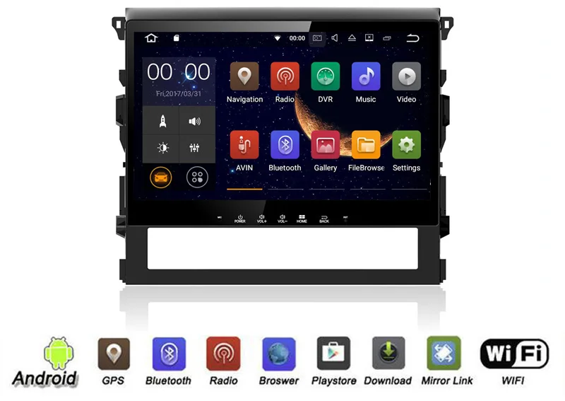 Excellent YESSUN For TOYOTA LAND CRUISER 2016 Android Car GPS Navigation player Multimedia Audio Video Radio Multi-Touch Screen 1