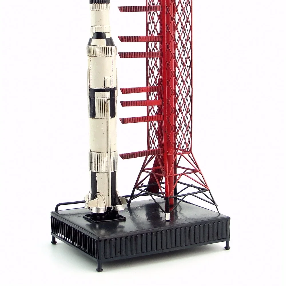 Сделать старый крафт модели вручную модель Appollo Saturn пять rocket Ретро Классический ковка металлические поделки модель ракета