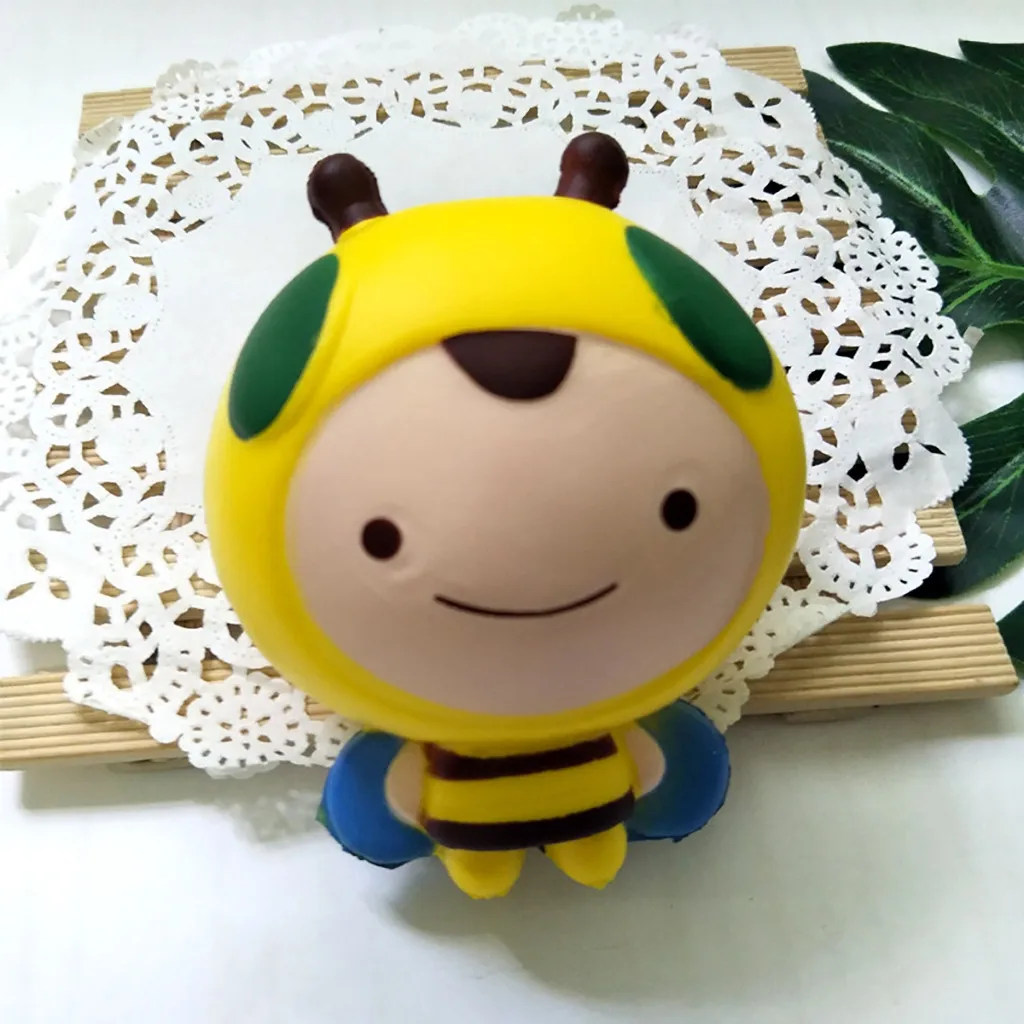 Skuishy Animales Jumbo Очаровательная пчела Шарм супер медленно поднимающаяся игрушка-антистресс тревога антистрессовые игрушки подарок для детей