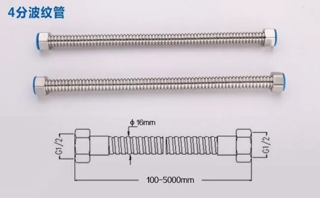 304 водонагреватель из нержавеющей стали сильфонный гофрированный шланг для горячей и холодной водопроводной трубы формирующий длину товары для дома