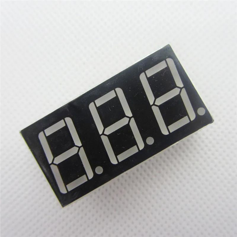 

Big Sale!!! 5pcs 3bit 3 bit Common Anode Positive Digital Tube 0.56" 0.56in. Red LED Digit 7 Segment