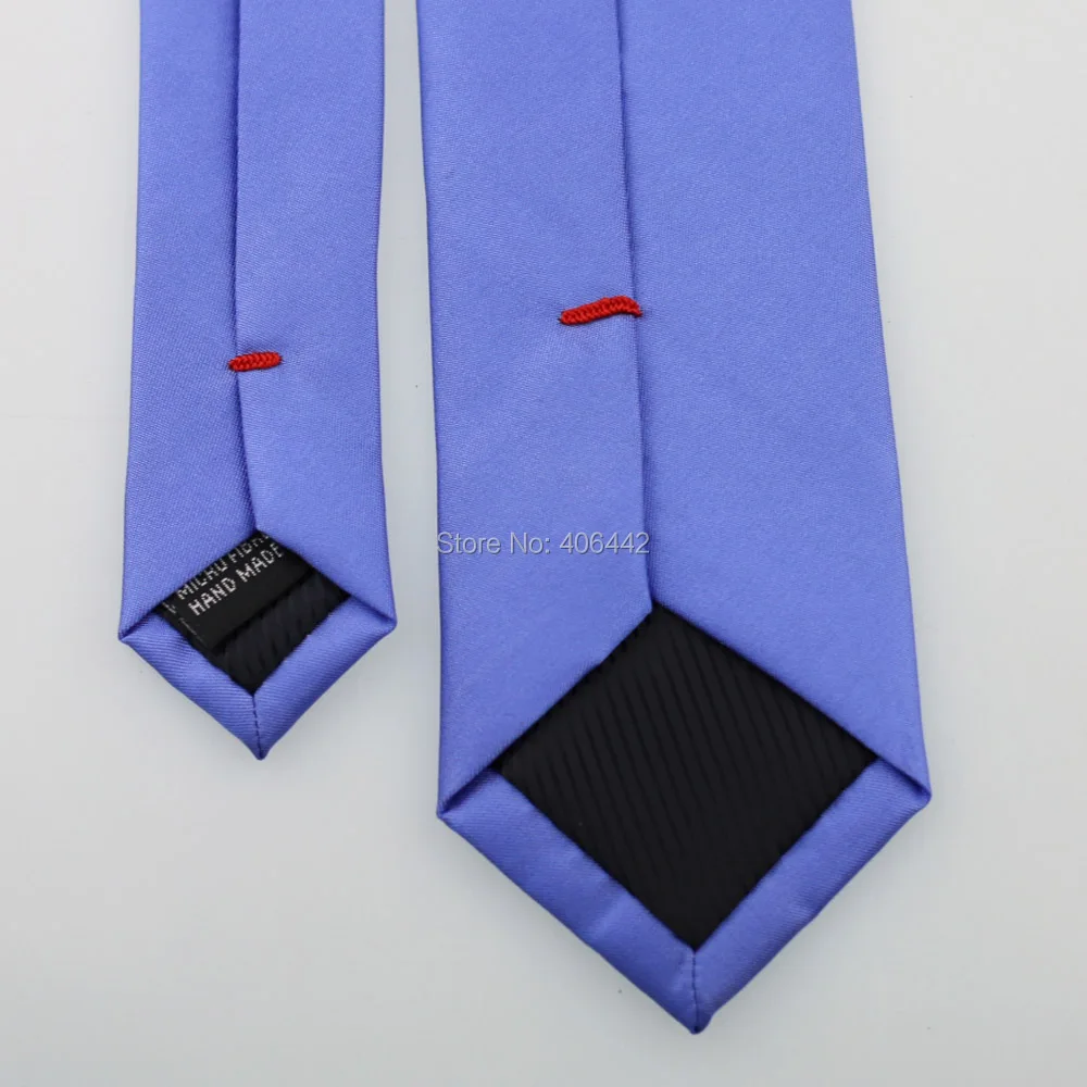 Yibei Coachella Галстуки одноцветные синие галстуки на шею жаккардовые Тканые Узкие галстуки 6 см микрофибра тонкие галстуки повседневные платья