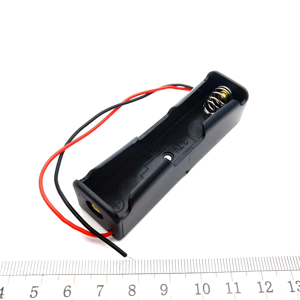 Одиночный слот 18650 Держатель для мобильного аккумулятора с проводами DIY
