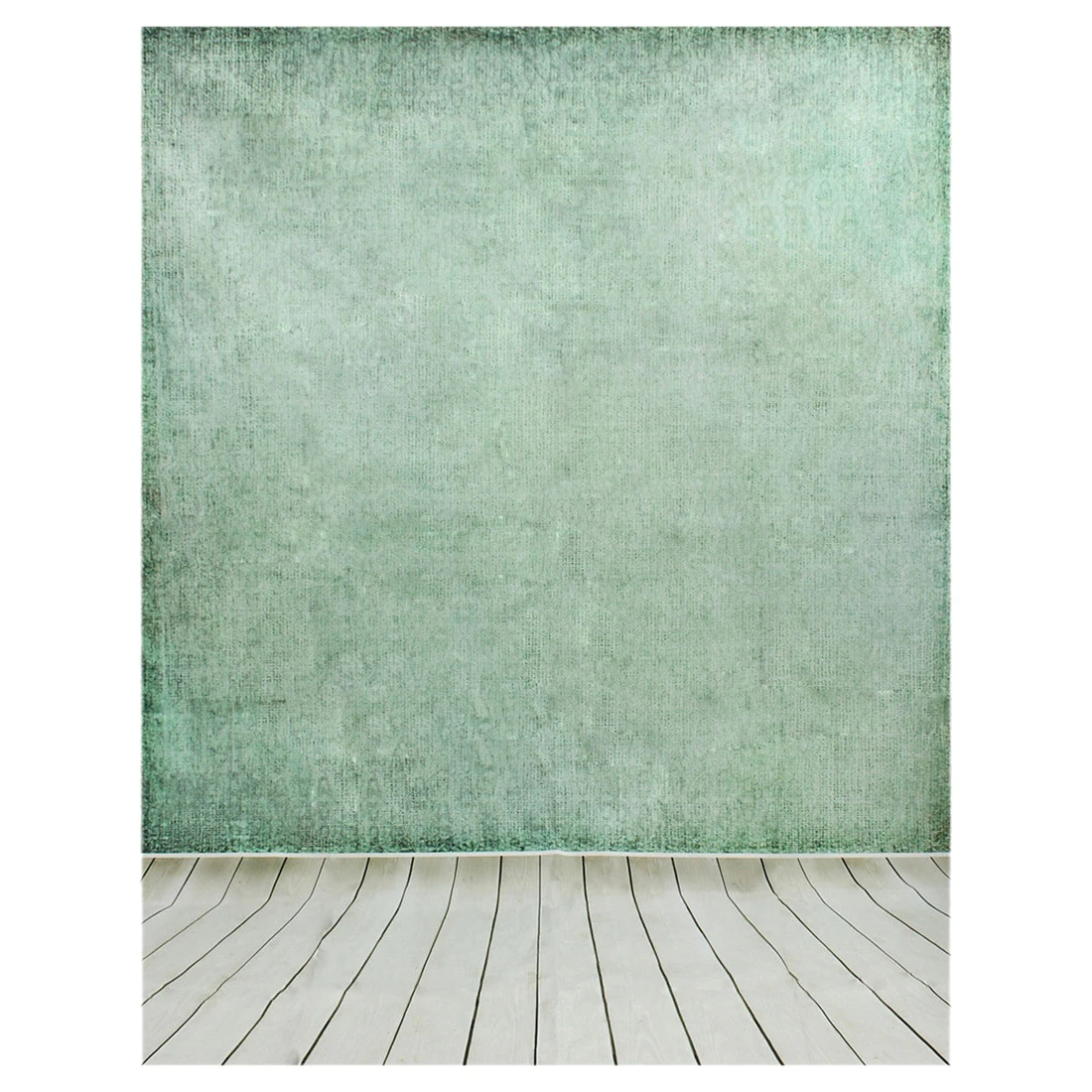 

5x7FT Vinyl Photography Backdrop Photo Background, Green+gray wall floor