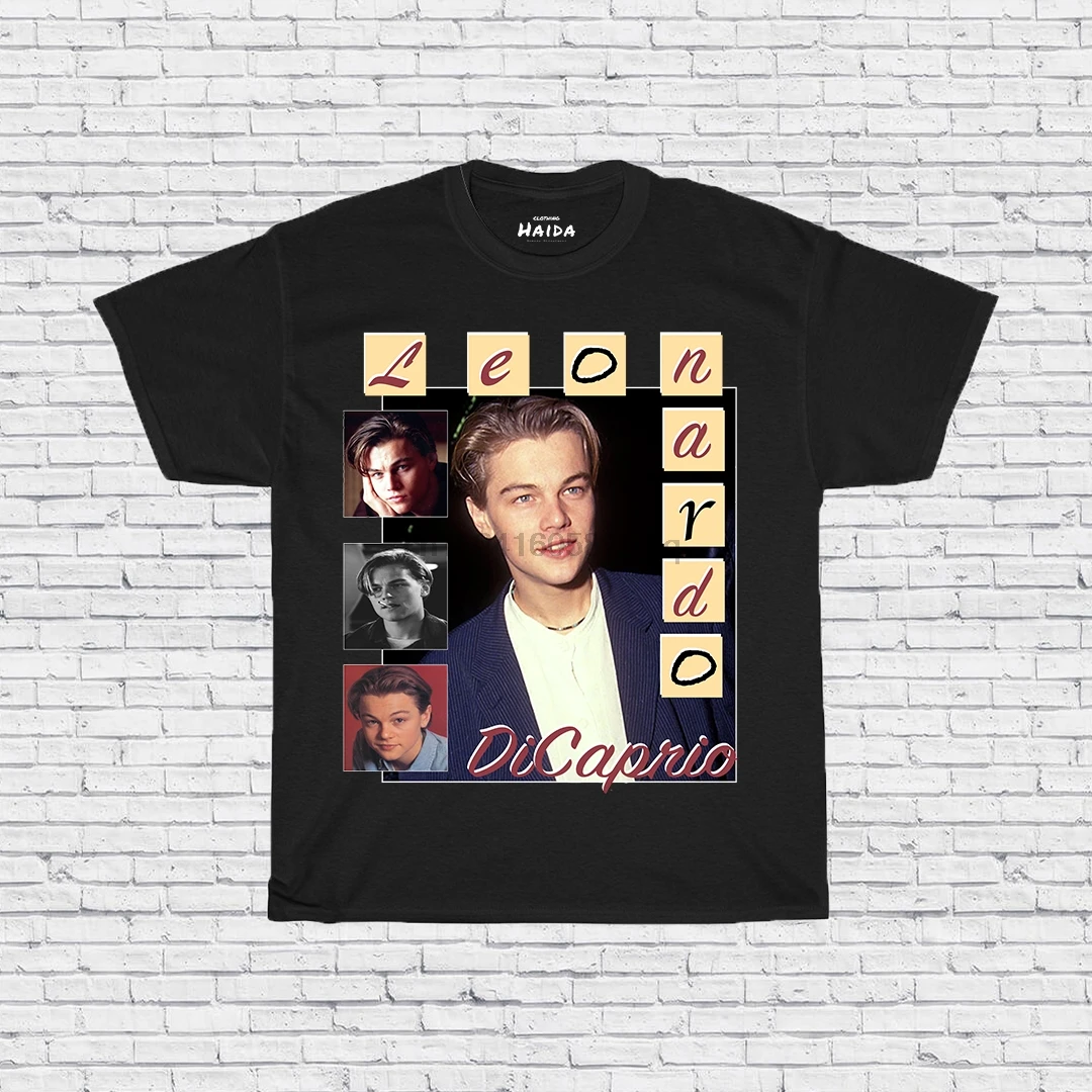 

Men T shirt VINTAGE LEONARDO DICAPRIO VINTAGE TSHIRT Women tshirt