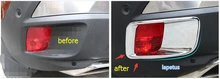 Accessories ! ABS For Peugeot 3008 3008GT 2017 Rear Behind Fog Lamp Light Molding Cover Trim 2 Pcs / Set