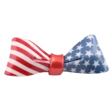 Женская заколка с бантом и рисунком американского флага для девочек, повязка на голову, резинка для волос, резинка для волос, американский флаг, лента для волос# LRWS
