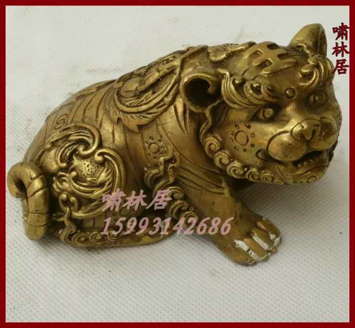 

Carving Work of Art Zodiac cartoon bronze tiger lucky copper tiger mascot decoration crafts decoration
