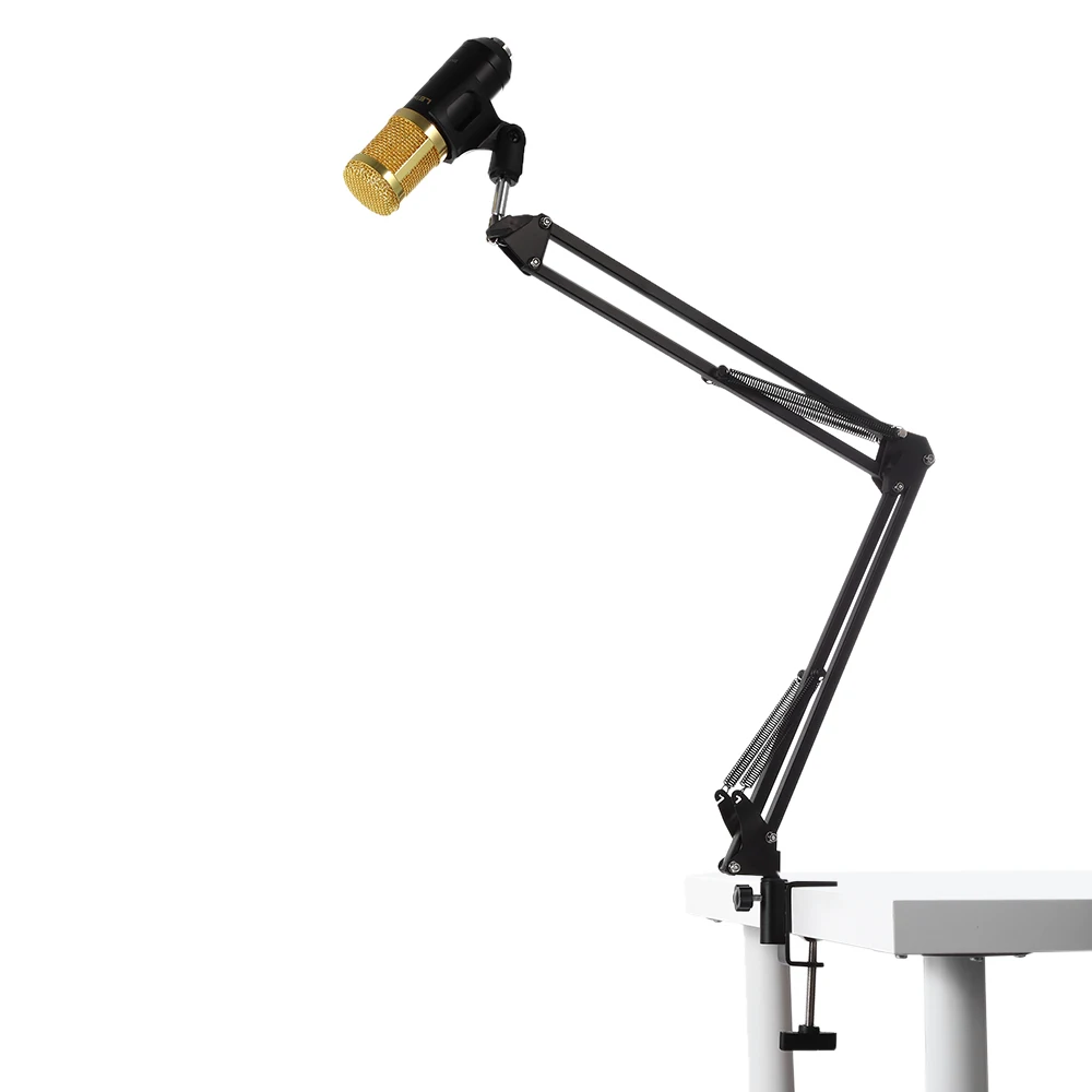 

NB-35 Extendable Recording Microphone Stand Holder Scissor Arm Stand Holder with Microphone Clip Desk Table Mounting Clamp