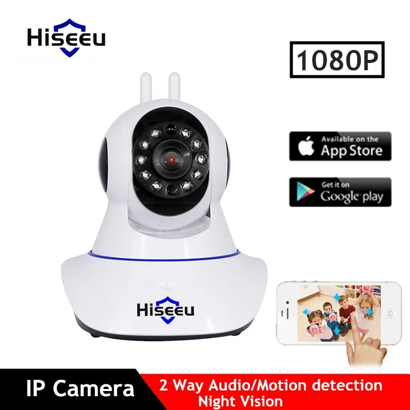 

Hiseeu 2MP/3MP 1080P Wireless IP Camera Night Vision Two-way Audio Motion Detection WiFi Home Security Camera CCTV Baby Camera