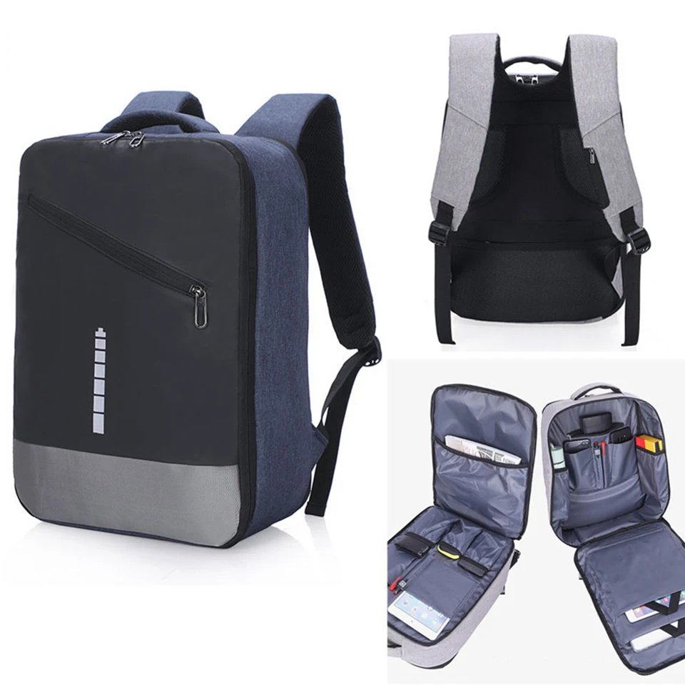 

Student Boys Bagpack School University Fashion Men Backpack Business Work Laptop Back Pack Notebook Waterproof USB Charging Bags