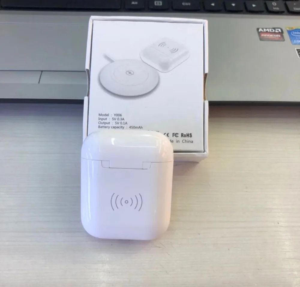 

20Pcs,Wireless Charging Receiver Case For Airpods QI Standard Airpods Wireless Receiver Compatible With Any Wirless Charger