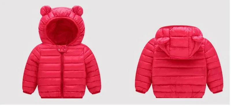 COOTELILI Cute Bear Warm Winter Coat For Girls Thicken Children's Winter Jackets Parkas Baby Girls Boys CLothes 80-120cm  (9)