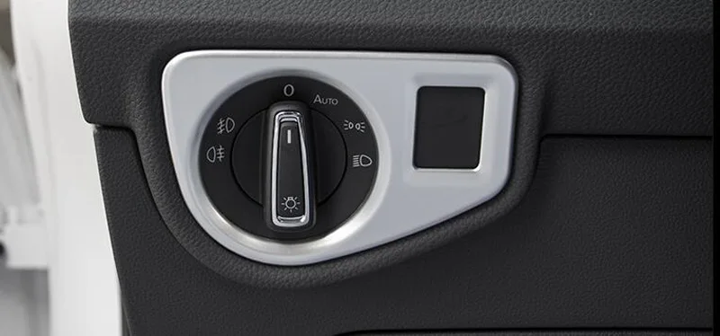 Для Volkswagen Touran L 2016 2017 ABS Матовый центр управления интерьер фары кнопка крышка