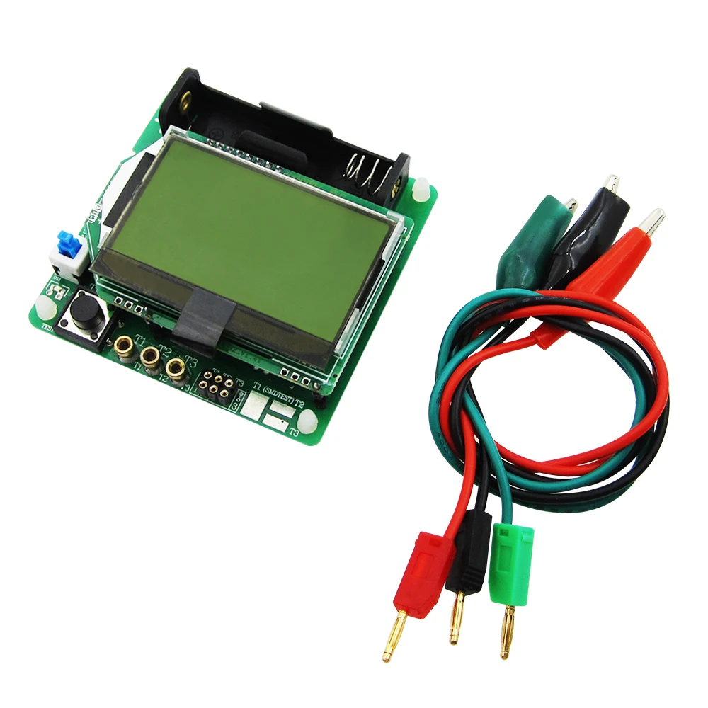 

1set New 3.7V version of inductor-capacitor ESR meter DIY MG328 multifunction transistor tester