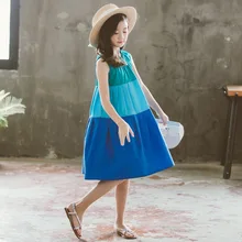 Брендовый сарафан для малышей платье для девочек г. Новое милое хлопковое детское платье принцессы в стиле пэчворк модная одежда,#5271