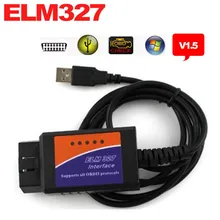 2017 Новый ELM327 USB OBD2 авто Диагностический Инструмент ELM 327 V1.5 Интерфейс USB OBDII CAN-BUS Сканер