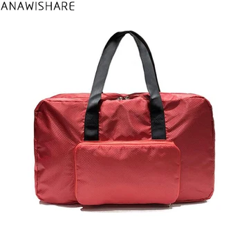 

ANAWISHARE Women Travel Bags Men Luggage Travel Duffle Bag Nylon Waterproof Daily Travel Handbag Shoulder Bag Bolso Deporte