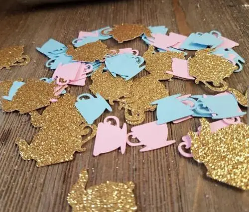 Birthday Alice In Wonderland Die Confettis Baby Shower Decorations