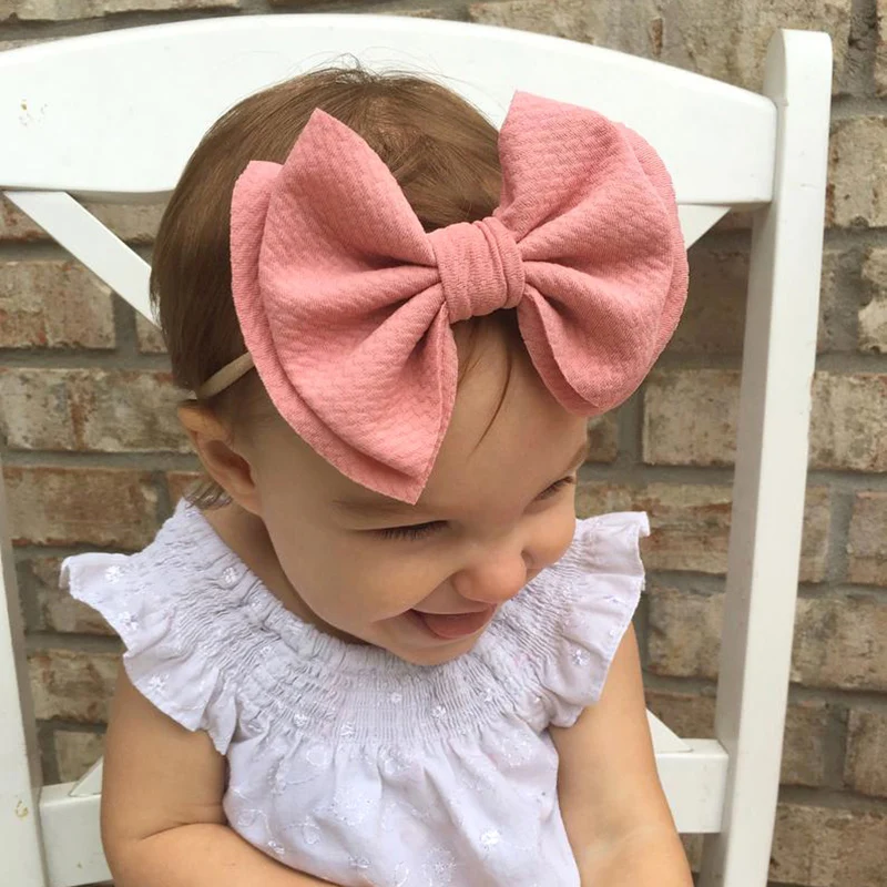 Printed Baby Girl Headbands Turban Bows Elastic Newborn Headbands Hair Bands For Baby Girls Kids Haarband Hair Accessories