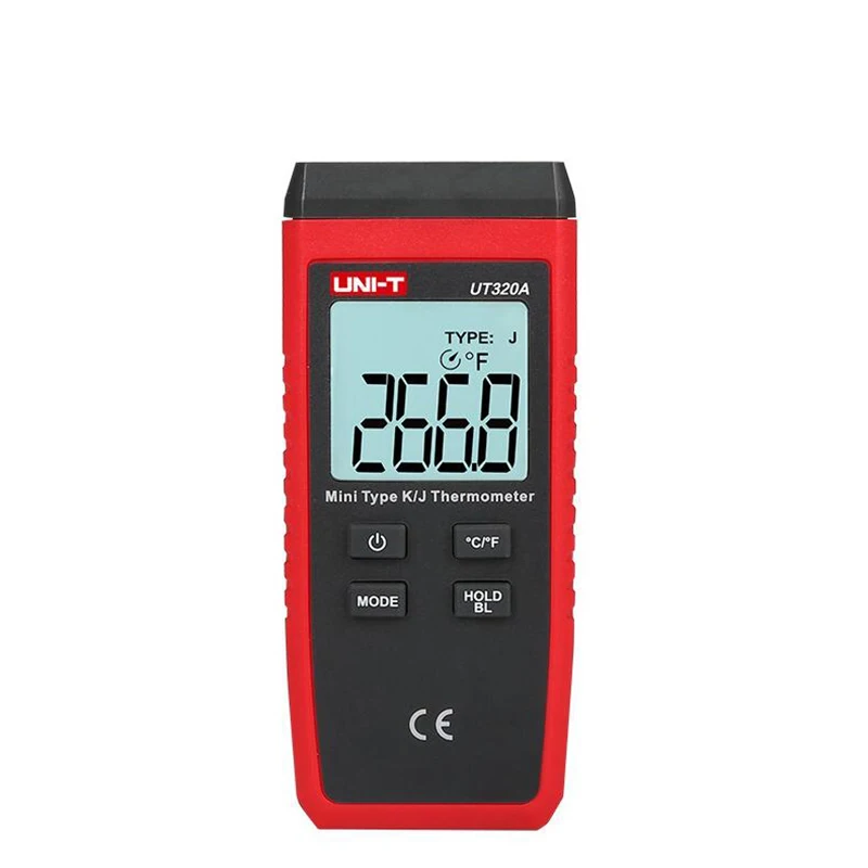 UNI-T UT320A UT320D мини Тип контакта двухканальный K/J измеритель температуры термометр термопара подсветка данные держать - Цвет: UT320A