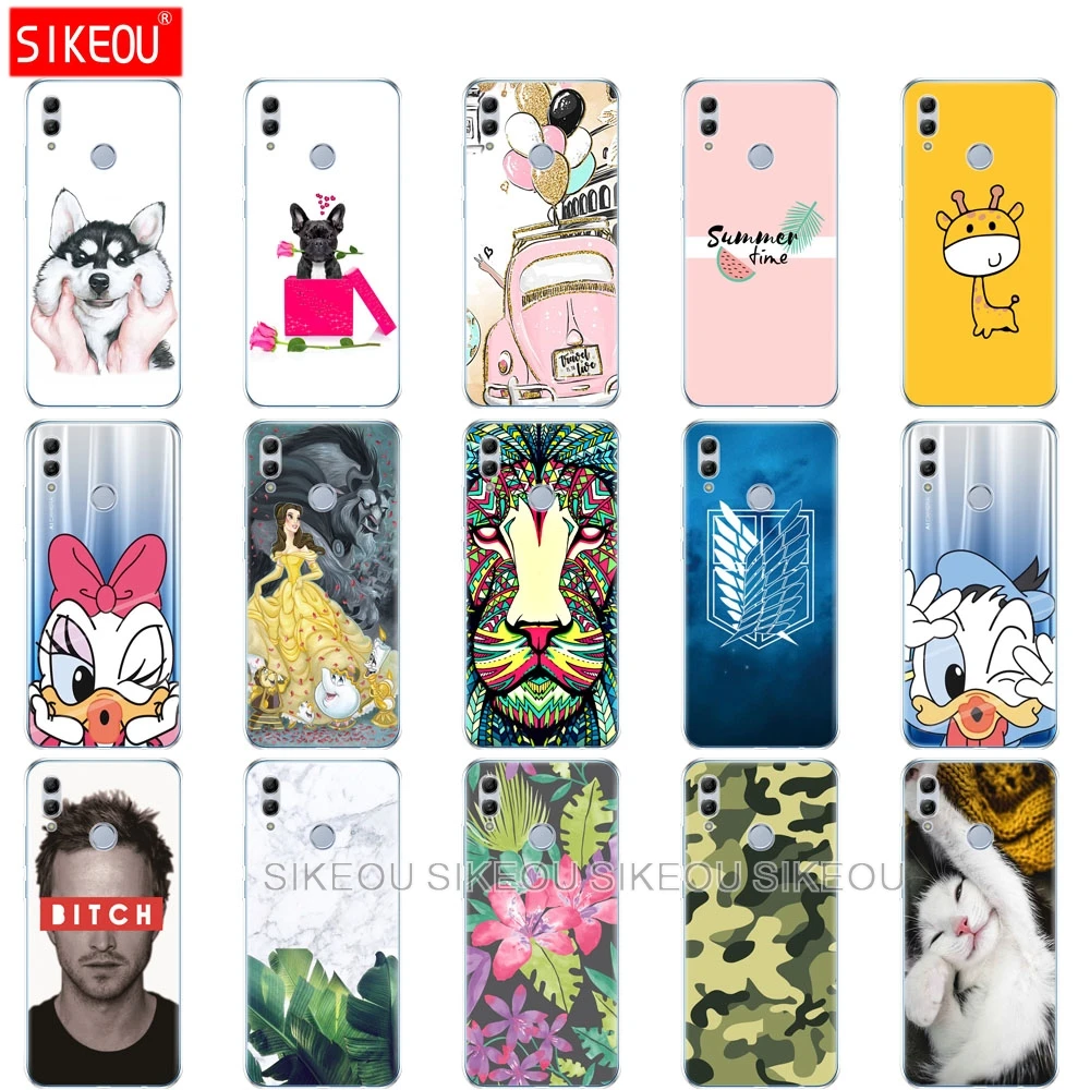

silicon phone case for huawei honor 10 lite 6.21 inch soft tpu back cover phone shell for honor 10 lite Case Coque Etui full 360