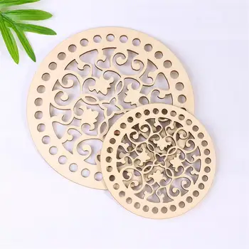 

30Pcs 10CM/15CM Round Wooden Cutout Slices Discs for DIY Craft Hollow Christmas Hanging Ornaments Wedding Party Home Decoration