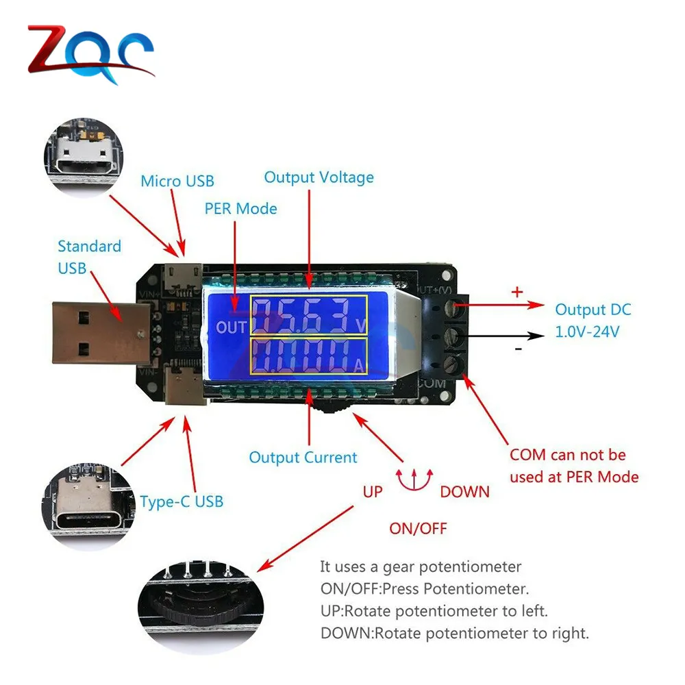 Dual двойная система с ЧПУ USB Шаг вверх/вниз импульсный регулятор питания регулятор напряжения Настольный модуль питания 5 В до 3,3 В 9 в 12 В 24 В