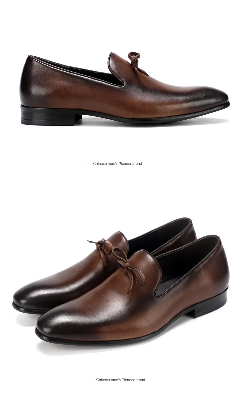 Men's Leather Casual Shoes Men Loafer Solid Loafers Genuine Leather Mens Loafers Flats Driving Shoes Boat Shoes Slip On Big Size (8)