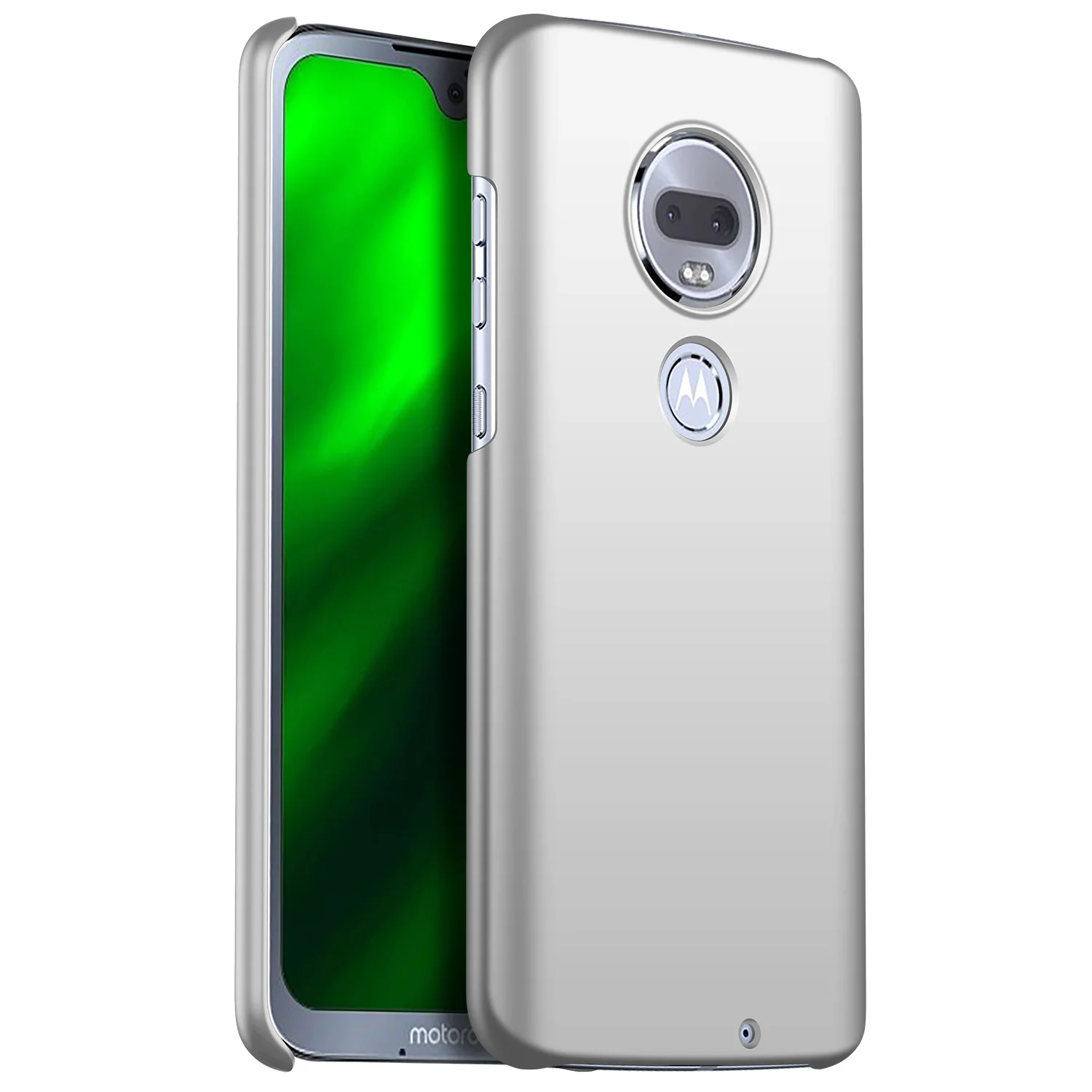 Для moto rola moto G7 чехол роскошный высококачественный Жесткий ПК Тонкий чехол матовый защитный чехол на заднюю панель чехол s для moto g7 полный Чехол - Цвет: silver