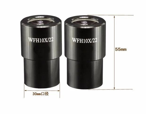 

1pc WFH10X Eyepiece 22mm Large Field of View Ultra Wide Angle High Eye Point Eyepiece Mount 30mm for Stereo Microscope