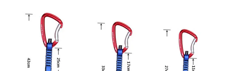 Высокое качество XINDA Профессиональный 22KN замок безопасности удлинители карабин Скалолазание Альпинист наружное оборудование защитное снаряжение
