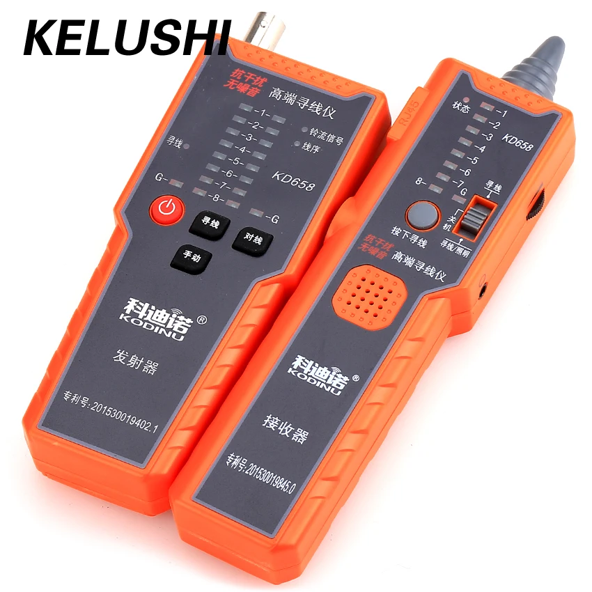 Тестер оптоволоконного кабеля KELUSHI KD658 с защитой от помех|wire toner tracer|wire tonercable tracker |